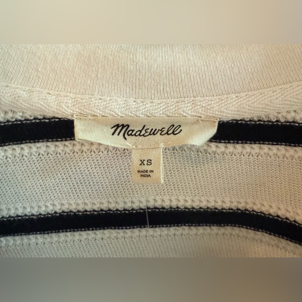 Madewell Relaxed V-Neck Polo Shirt Size XS 🖤🖤🖤 - Picture 8 of 9